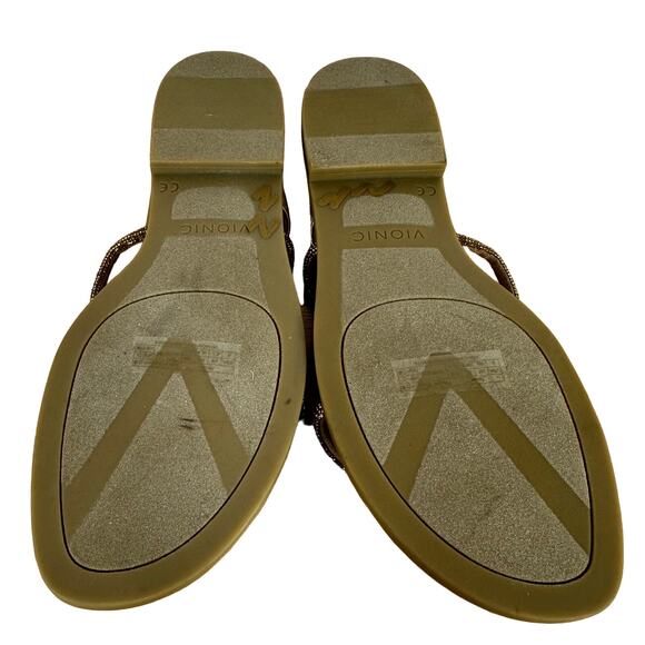 Vionic Prism Sandal Gold Color Women's Size 8M New Without Box Condition - Picture 6 of 7